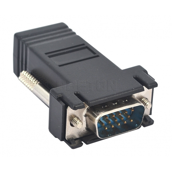 Convertisseur VGA mâle vers LAN câble réseau CAT5 CAT6 RJ45